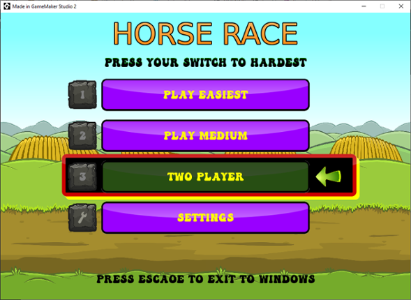 Horse Race - Accessible Game - One Button Simple Control System Game Cover