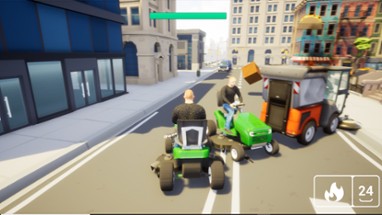 Lawnmower Game: Battle Image