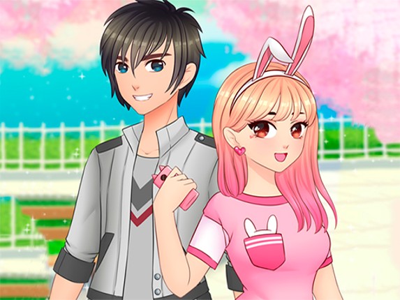Romantic Anime Couples Dress Up Game Cover