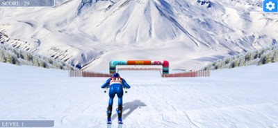 Downhill Skiing champion Image