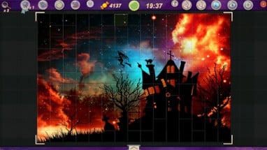 Sweet Holiday Jigsaws: Halloween Night Image