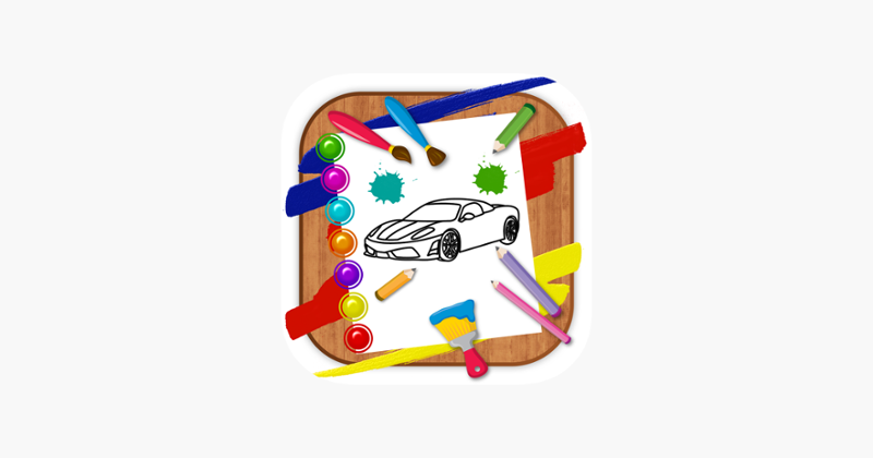 HandPaint Cars - Cars coloring book for toddlers Game Cover