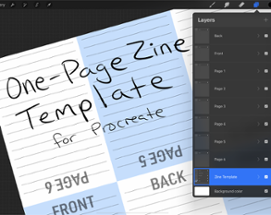 One-Page Zine Template Image