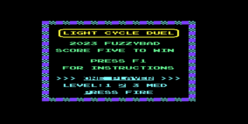 VIC Light Cycles Game Cover