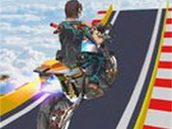 Mega Ramp Stunt Moto Game Game Cover