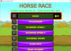 Horse Race - Accessible Game - One Button Simple Control System Image