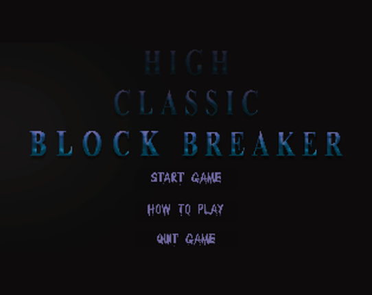 High Classic  Block Breaker Game Cover