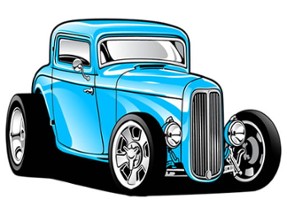 Hot Rod Coloring Image