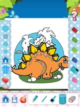 Dino Drawing Coloring Book Painting Pages Image