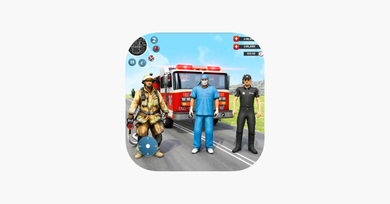 Firefighter HQ Simulation Game Game Cover
