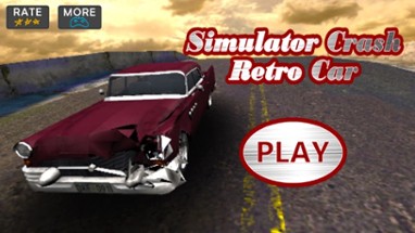 Simulator Crash Retro Car 3D Image