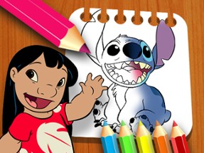 Lilo and Stitch Coloring Book Image