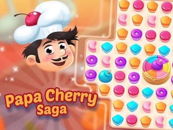 Papa Cherry Blast Saga Game Cover