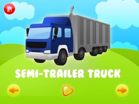Trucks Flashcards Free  - Things That Go Preschool and Kindergarten Educational Sight Words and Sounds Adventure Game for Toddler Boys and Girls Kids Explorers Image
