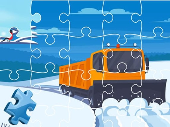 Winter Trucks Jigsaw Game Cover