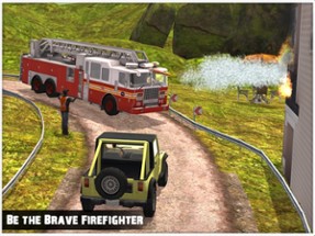 Emergency Rescue Operations - Fire Truck Driving Image