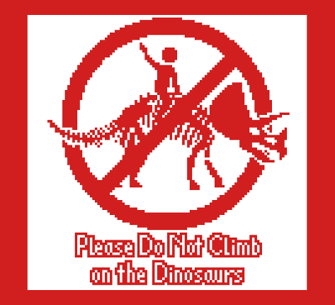Please Do Not Climb on the Dinosaurs Game Cover