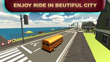 Pick &amp; drop Kids School Bus Offroad Simulator Game Image