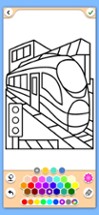 Trains coloring pages Image