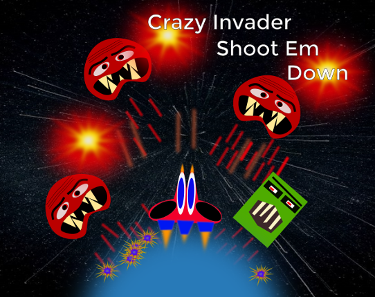 Crazy Invader ShootEm Down Game Cover