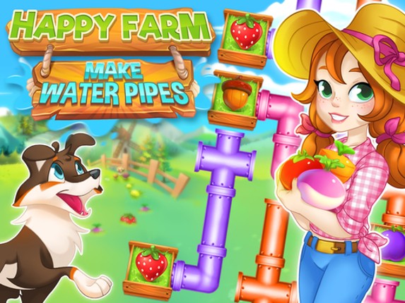 Happy farm : make water pipes Game Cover