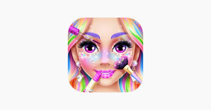 Rainbow Unicorn Candy Salon Game Cover