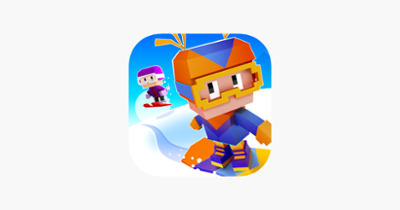 Blocky Snowboarding Image