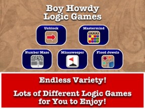 Boy Howdy Logic Games Image