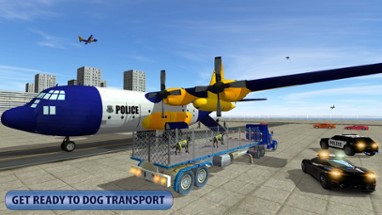 Police Airplane Dog Transport Image