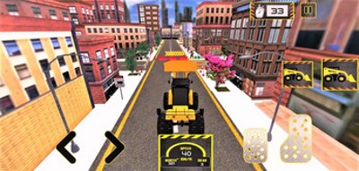 Heavy Excavator Crane : Mega City Road Construction Game Image