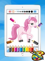 Coloring Book For Little Pony - Horse drawing for kid game Image