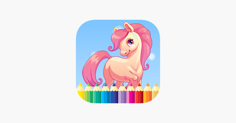 Coloring Book For Little Pony - Horse drawing for kid game Game Cover