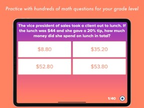 6th Grade Math Testing Prep Image