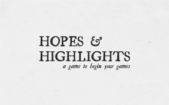 Hopes and Highlights Image