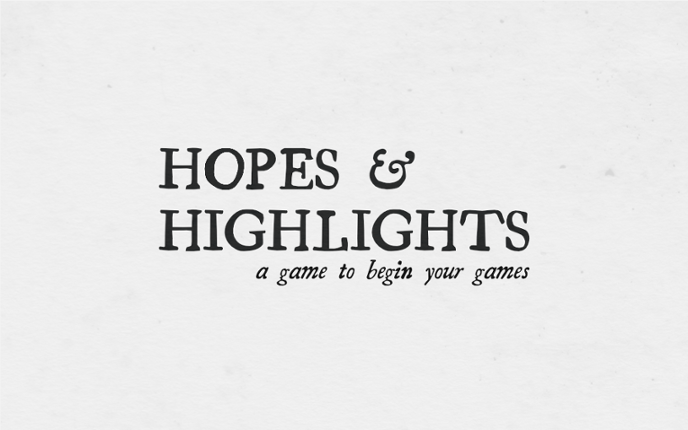 Hopes and Highlights Game Cover