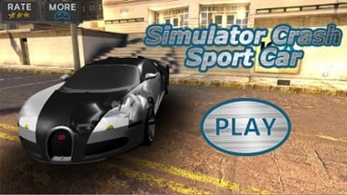 Simulator Crash Sport Car 3D Image