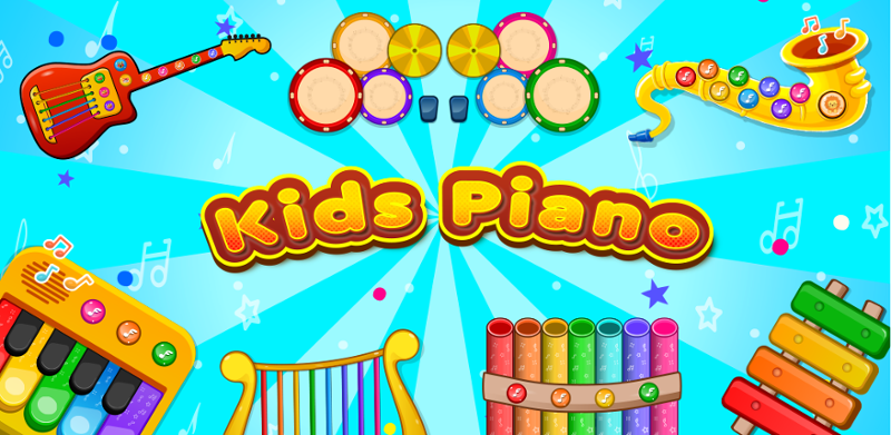 Kids Piano: Animal Sounds & musical Instruments Game Cover