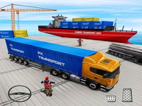 Cargo Transport Truck Driving Image