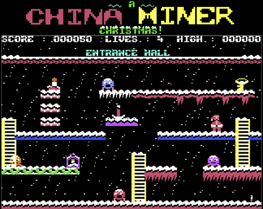 A China Miner Christmas (C64) Game Cover