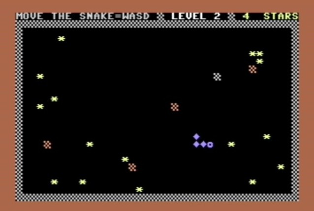 SNAKE Star (C64) by Metzelwurst Game Cover