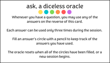 ask, a diceless oracle Image