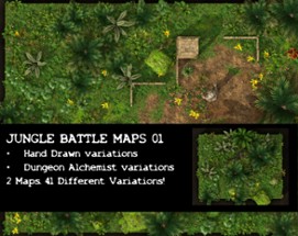 Battle Maps: Jungle Maps 01 for DnD PF2E & other TTRPGs Image