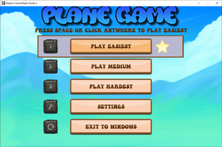 One Button Controlled - Plane Game - Accessible Game Image