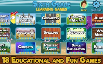 Sixth Grade Learning Games Image