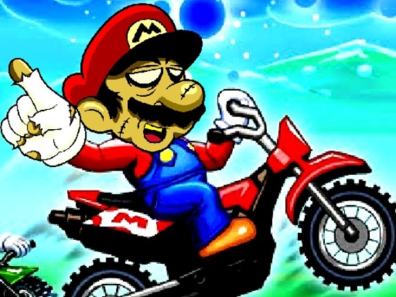 Super Mario Halloween Wheelie Game Cover