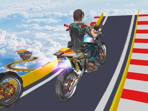 Mega Ramp Stunt Moto Game Cover