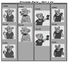 Telegram Stick Base Set 2 (4 Stickers) Image