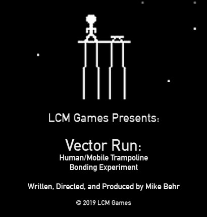 Vector Run - Human / Mobile Trampoline Bonding Experiment (NES) Game Cover