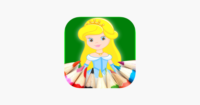 Girls Princess Coloring Pages Education Game Game Cover