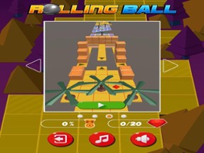 Rolling Ball Fall Down Endless Jump Sky Adventure Image